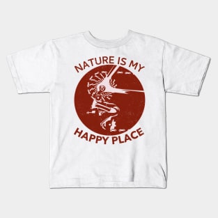 Nature Is My Happy Place Kids T-Shirt